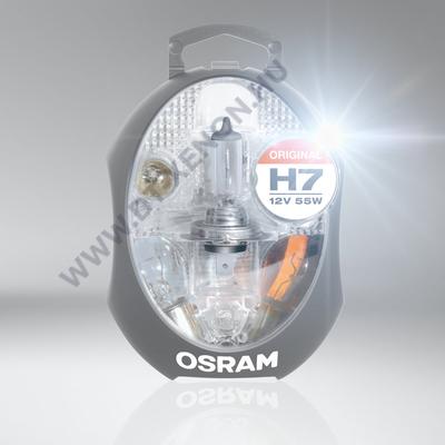 Osram H7 CLKM 12V tartalék izzó / biztosíték készlet