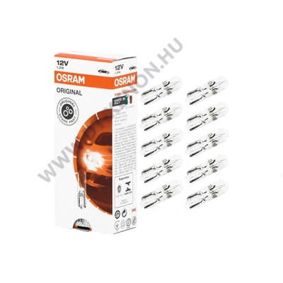Osram T5 W1.2W 12V Original Line műszerfal izzó 2721 10db-os készlet