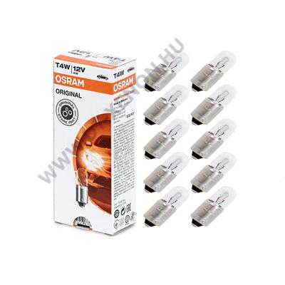 Osram T4W BA9S Original Line izzó 3893 10db-os csomag