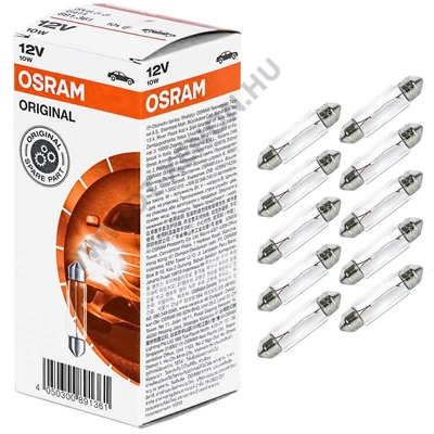 Osram C10W Original Line szofita izzó 6411 10db-os készlet