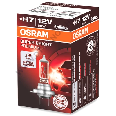 Osram Super Bright Premium H7 80W halogén izzó 62261SBP