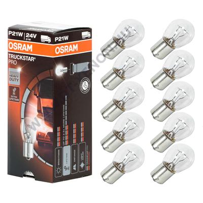 Osram P21W BA15S Truckstar Pro 24V halogén izzó 7511TSP 10db-os készlet