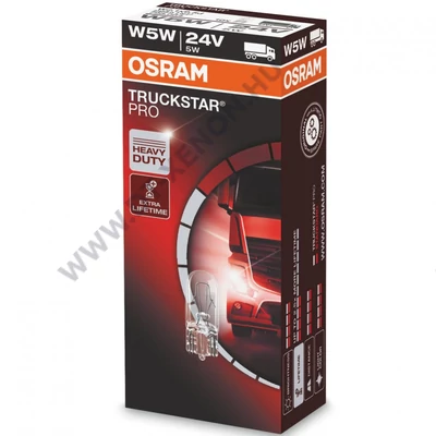 Osram T10 W5W Truckstar Pro 24V halogén izzó 2845TSP (10db-os)