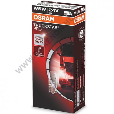 Osram T10 W5W Truckstar Pro 24V halogén izzó 2845TSP (10db-os)