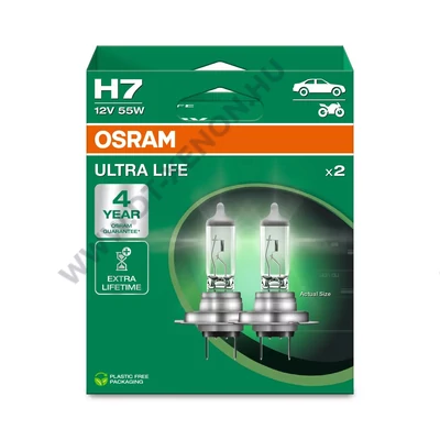 Osram Ultra Life H7 DUO BOX halogén izzó 64210ULT-2HB