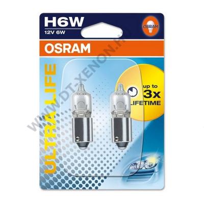 Osram H6W BAX9S Ultra Life halogén izzó DUO BOX 64132ULT-02B