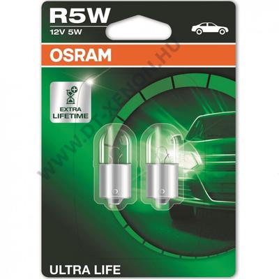 Osram R5W BA15S Ultra Life halogén izzó 5007ULT-02B DUO BOX