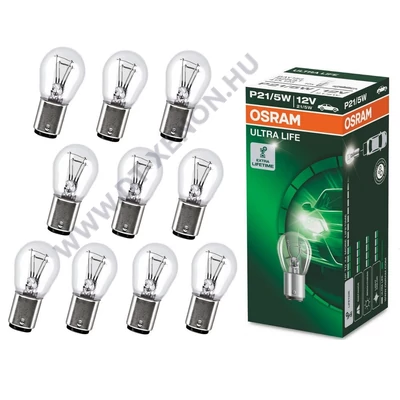 Osram P21/5W BAY15D Ultra Life halogén izzó 7528ULT 10db-os készlet