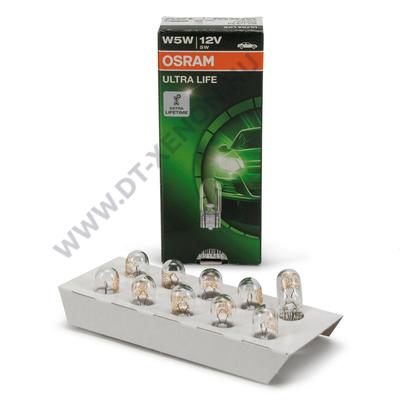 Osram T10 W5W Ultra Life halogén izzó (10db-os csomag)