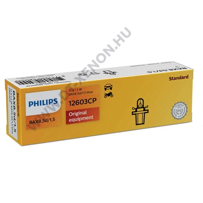 Philips BAX8,5d 1,2W 12V műszerfal izzó 10db-os készlet 12603CP
