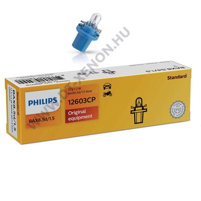 Philips BAX8,5d 1,2W 12V műszerfal izzó 10db-os készlet 12603CP