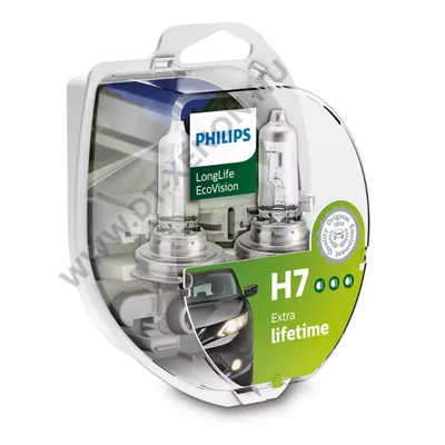 Philips H7 LongLife EcoVision halogén izzó DUO BOX 12972LLECOS2