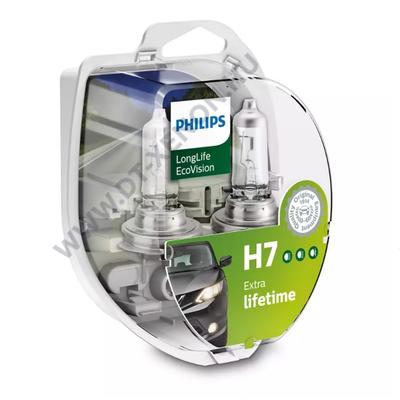 Philips H7 LongLife EcoVision halogén izzó DUO BOX 12972LLECOS2