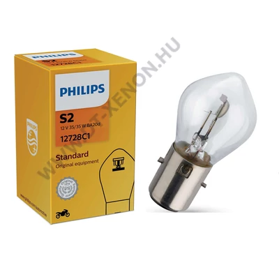 Philips S2 35/35W BA20d 12728C1 standard halogén izzó