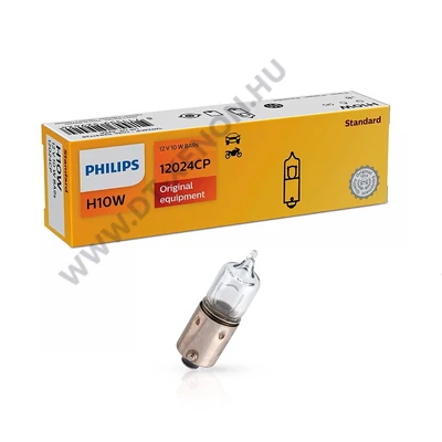 Philips BA9S H10W Standard halogén izzó 12024CP