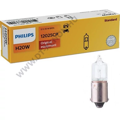 Philips BA9S H20W Standard halogén izzó 12025CP