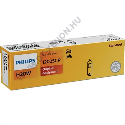 Philips BA9S H20W Standard halogén izzó 12025CP