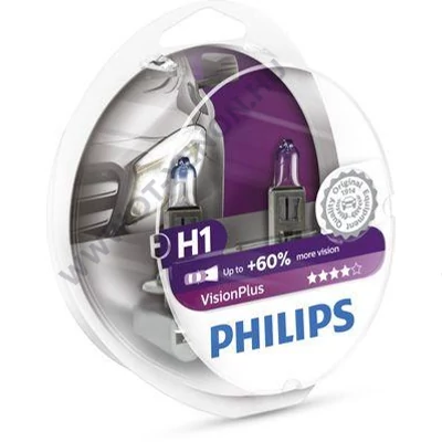 Philips H1 VisionPlus +60% halogén izzó 12258VPS2