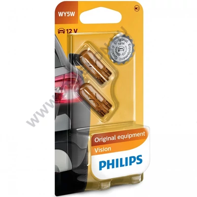 Philips T10 WY5W Original Vision halogén izzó készlet 12396NAB2