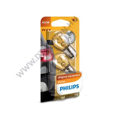 Philips P21/5W BAY15D Vision halogén izzó +30% 12499B2 DUO pack