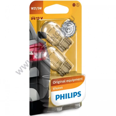 Philips T20 W21/5W 7443 Vision +30% halogén izzó DUO BOX 12066B2