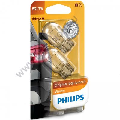 Philips T20 W21/5W 7443 Vision +30% halogén izzó DUO BOX 12066B2