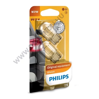 Philips T20 W21W 7440 Vision +30% halogén izzó DUO BOX 12065B2
