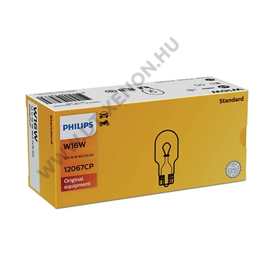 Philips T15 W16W Vision +30% halogén izzó 10db-os készlet 12067CP