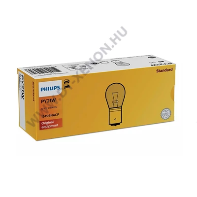 Philips PY21W BAU15S Standard Vision +30% 10db-os halogén izzó készlet 12496NACP
