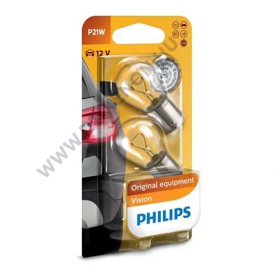 Philips P21W BA15S Standard Vision +30% DUO BOX halogén izzó 12498B2