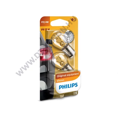 Philips P21/4W BAZ15D Standard Vision +30% halogén izzó DUO BOX 12594B2