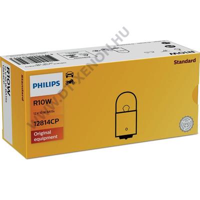 Philips R10W BA15S Standard Vision +30% 10db-os halogén izzó készlet 12814CP
