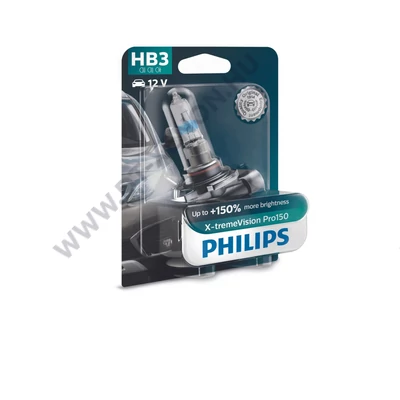 Philips HB3 X-tremeVision PRO150 halogén izzó +150% 9005XVPB1