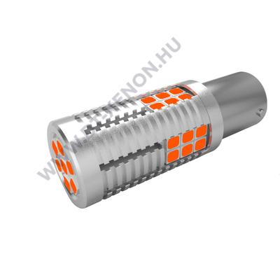 Bajonett BA15S - P21W LED 30x3030SMD Epistar sárga Canbus