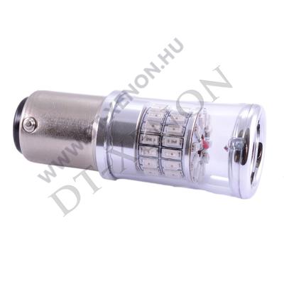 Bajonett (BAZ15D / P21/4W) Turbo LED (piros)