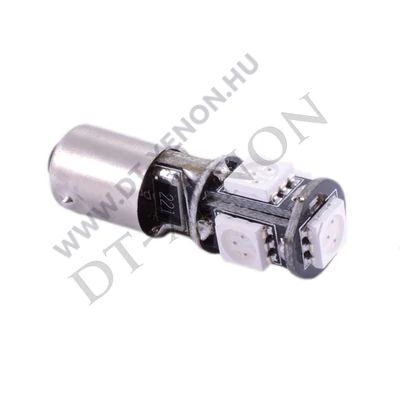 Bajonett (BA9S - T4W) Led 5SMD Can-Bus (sárga)