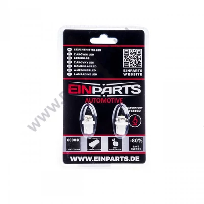 Einparts T8.5 B8.5D 1SMD 5050 LED W1.2W piros EPL11 (készlet erejéig)