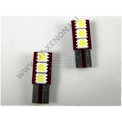 Einparts T10 (W5W) LED 3 SMD Can-Bus - egy oldalra világító EPL36