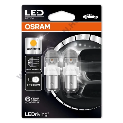 Osram BAY15D (P21/5W) 1557YE Prémium LED szett (készlet erejéig)