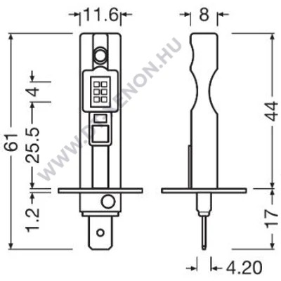 Osram LEDriving HL EASY H1 9W 12V 6500K LED DUO BOX 64150DWESY-2HB