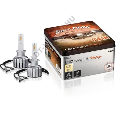 Osram LEDriving HL VINTAGE H1 +300% 13W 12V 2700K LED készlet 64150DWVNT-2MB