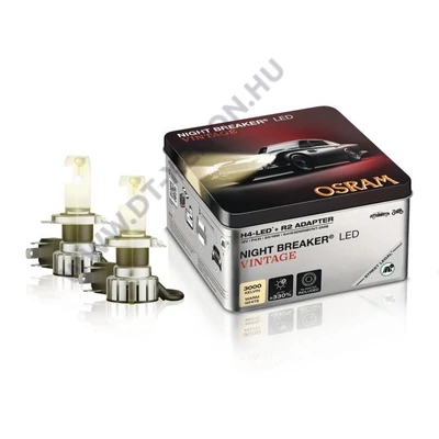 Osram Night Breaker LED Vintage H4 R2 20W 3000K +330% DUO BOX 64193DWNBVNT-2M