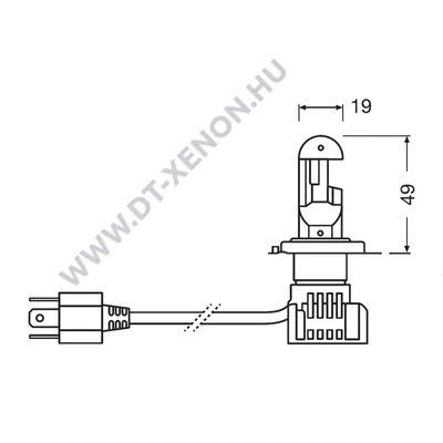 Osram Night Breaker H4 27/23W LED 64193DWNB-1HFB 6000K +230% StVZO engedély