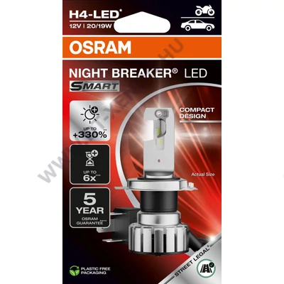 Osram Night Breaker LED Smart H4 20W 6000K +330% 64193DWNBSM-1HB 1db-os kiszerelés