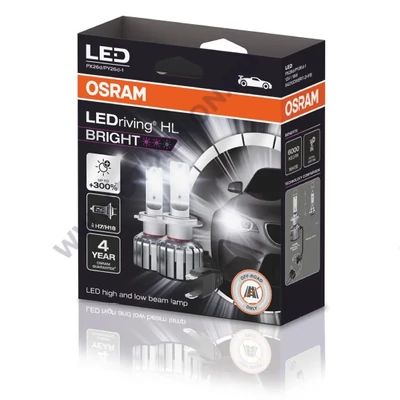 Osram LEDriving HL Bright +300% H7 / H18 19W 12V 6000K LED készlet 64210DWBRT-2HFB