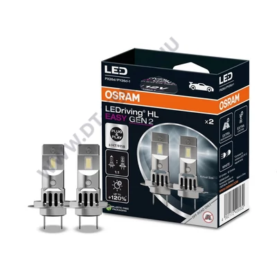 Osram LEDriving HL EASY GEN2 +120% H7 / H18 16W 12V 6500K LED DUO BOX 64210DWESY2-2HB