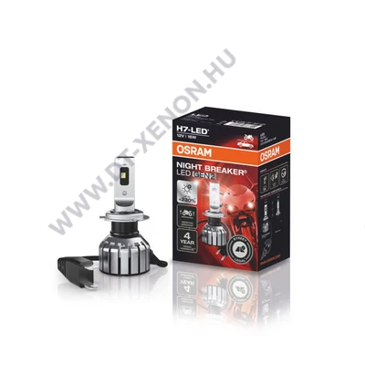 Osram Night Breaker H7 GEN2 16W LED 64210DWNBG2 MOTO 6000K +230% StVZO engedély 1db-os készlet