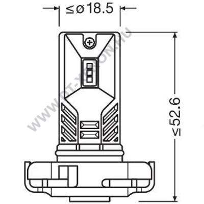 Osram LEDriving FL PSX24W LED 2604DWP-1BL