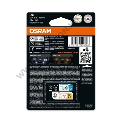 Osram LEDriving SLT C5W 36mm 24V szofita LED 5700K fehér 6436DWP-1BL