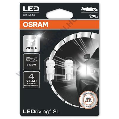 Osram LEDriving SL T10 W5W LED 2825DWP 6000K fehér